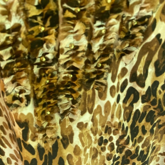 WOMEN'S PEITE PXL ANIMAL PRINT TOP RUBY RD - Picture 2 of 5